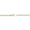 Thumbnail Image 3 of 3.5mm Paperclip Chain Bracelet Hollow 10K Yellow Gold 7.5"