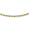 Thumbnail Image 1 of Rope Chain Necklace Solid 14K Yellow Gold 18"