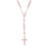 Thumbnail Image 0 of Rosary Bead Rose-Tone Ion-Plated Stainless Steel