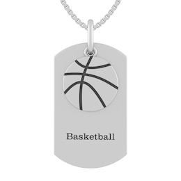 Men's Basketball Dogtag Necklace