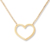 Thumbnail Image 0 of Heart Necklace 14K Yellow Gold 18"