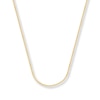 Thumbnail Image 0 of Solid Square Wheat Chain 14K Yellow Gold Necklace 20"