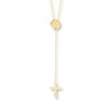 Thumbnail Image 0 of Cross Lariat Necklace 14K Yellow Gold 16"