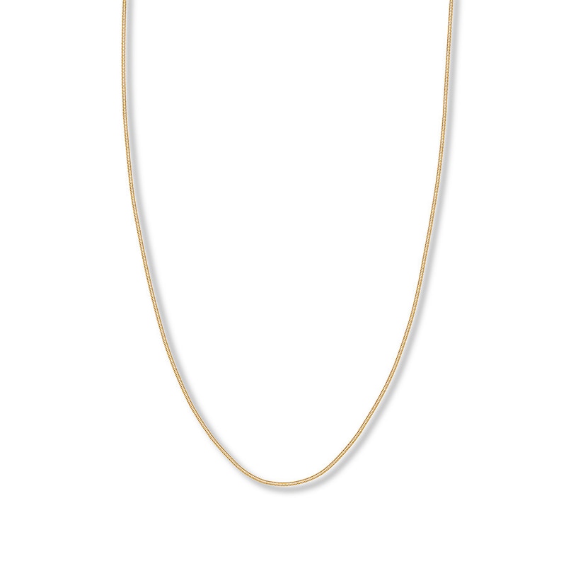Hollow Snake Chain 14K Yellow Gold 18"