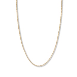 Hollow Double Rope Chain 14K Yellow Gold 20&quot;