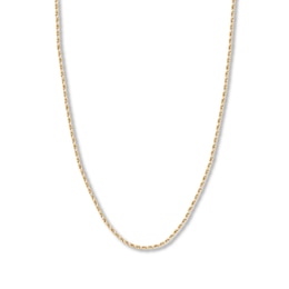 24&quot; Textured Solid Rope Chain 14K Yellow Gold