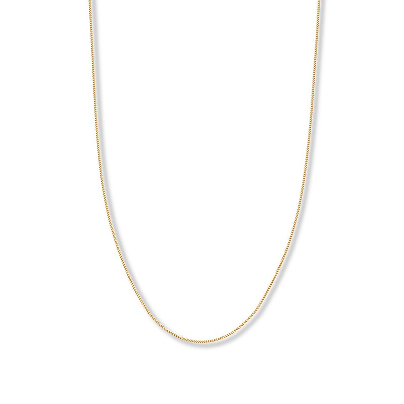 24" Solid Franco Chain 14K Yellow Gold Appx. 1.1mm
