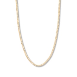 24&quot; Solid Curb Chain 14K Yellow Gold Appx. 4.4mm