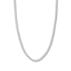 Thumbnail Image 0 of 18" Solid Curb Chain 14K White Gold Appx. 4.95mm