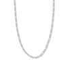 Thumbnail Image 0 of 24" Solid Figaro Chain Necklace 14K White Gold Appx. 3.2mm