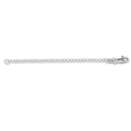 3&quot; Extender Solid Cable Chain 14K White Gold Appx. 1.8mm