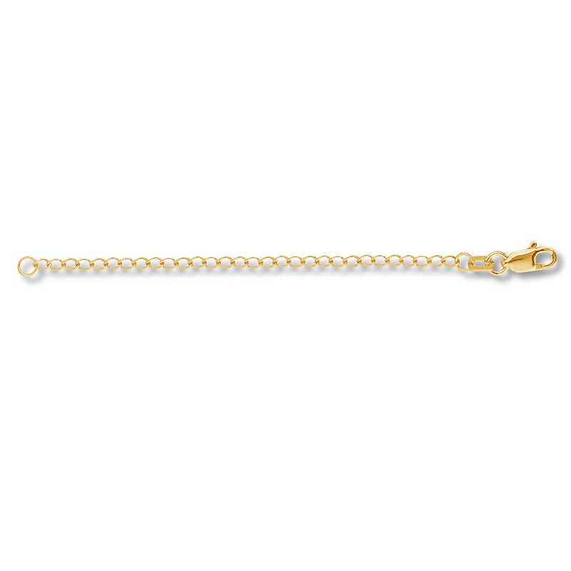 3" Extender Solid Cable Chain 14K Yellow Gold Appx. 1.8mm