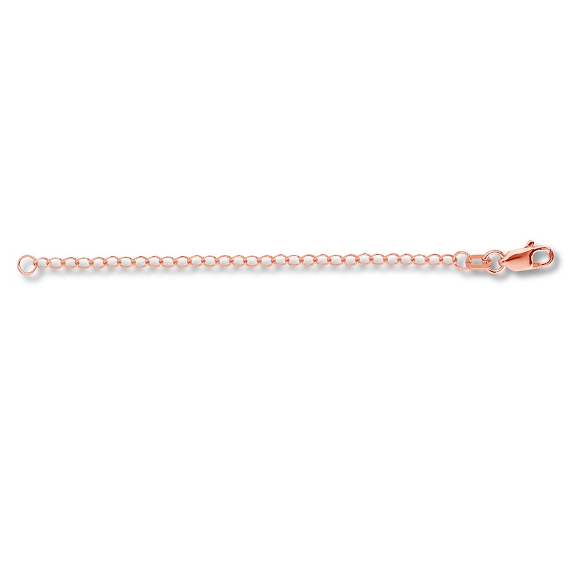 3" Extender Solid Cable Chain 14K Rose Gold Appx. 1.8mm