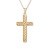 Thumbnail Image 0 of Woven Cross Necklace 10K Yellow Gold