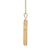 Thumbnail Image 2 of Woven Cross Necklace 10K Yellow Gold