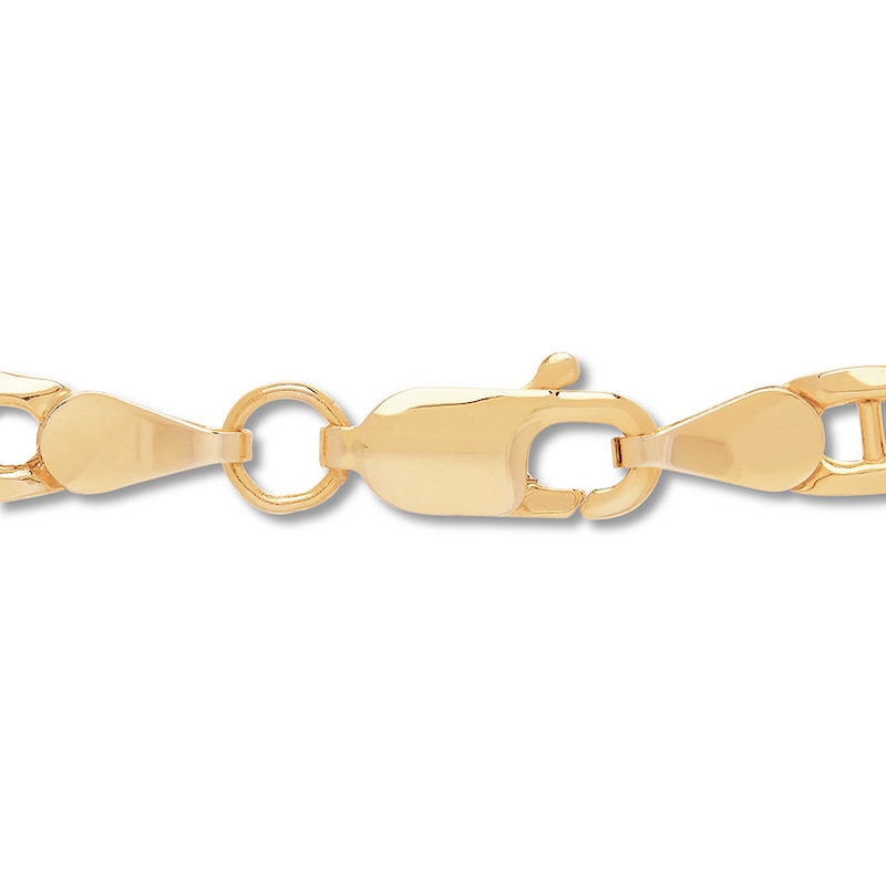 Main Image 2 of Mariner Link Necklace Hollow 14K Yellow Gold 22"