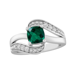 Cushion Birthstone Ring (1 Stone)