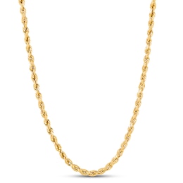 Rope Chain 2.9-3.0mm Hollow 14K Yellow Gold 24"
