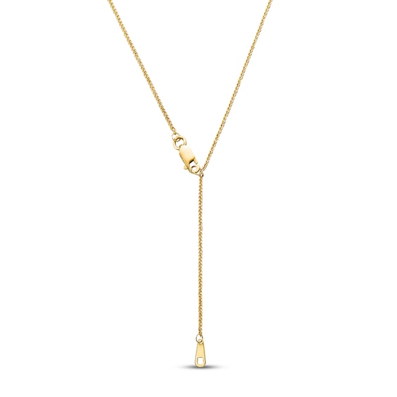 Wheat Chain Necklace Solid 14K Yellow Gold