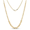 Thumbnail Image 2 of Graduated Rope Chain Necklace Hollow 10K Yellow Gold 18"