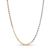 Thumbnail Image 1 of Rope Chain Necklace Hollow 14K Tri-Tone Gold 18"