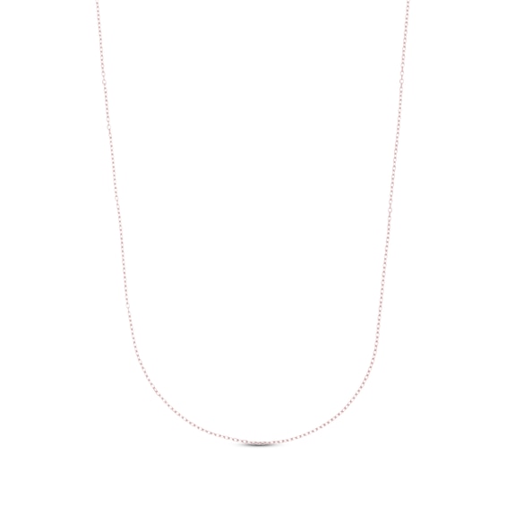 Rolo Cable Chain Necklace 14K Rose Gold 18"