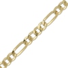 Thumbnail Image 2 of Figaro Chain Necklace Hollow 10K Yellow Gold 24"