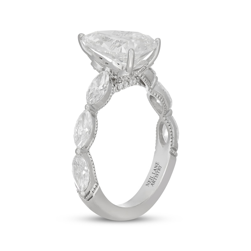 Neil Lane Artistry Pear-Shaped Lab-Created Diamond Engagement Ring 4-1/4 ct tw 14K White Gold