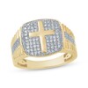 Thumbnail Image 0 of Men's Diamond Cross Ring 1/2 ct tw 10K Yellow Gold