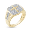Thumbnail Image 1 of Men's Diamond Cross Ring 1/2 ct tw 10K Yellow Gold