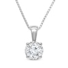 Thumbnail Image 1 of KAY Lab-Grown Diamonds Round-Cut Solitaire-Style Necklace 1 ct tw 10K White Gold 18"