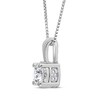 Thumbnail Image 2 of KAY Lab-Grown Diamonds Round-Cut Solitaire-Style Necklace 1 ct tw 10K White Gold 18"