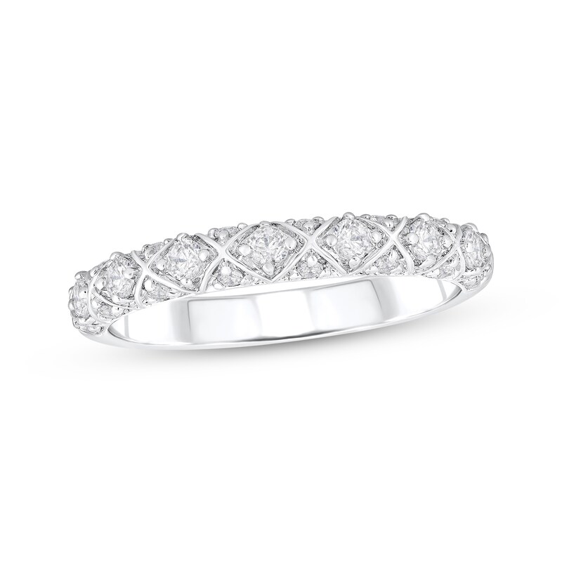 Main Image 1 of Adore Diamond Anniversary Ring 3/8 ct tw 10K White Gold