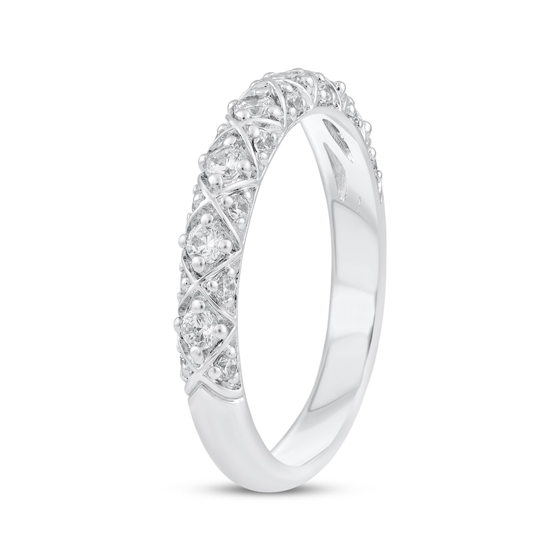 Main Image 2 of Adore Diamond Anniversary Ring 3/8 ct tw 10K White Gold