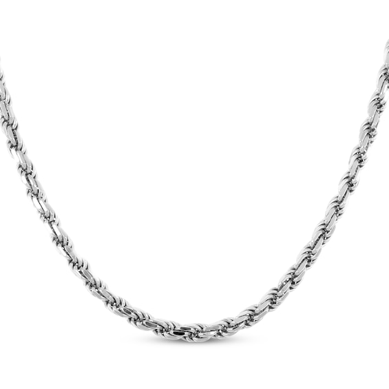 Rope Chain Necklace 5.5mm Solid Sterling Silver 20"