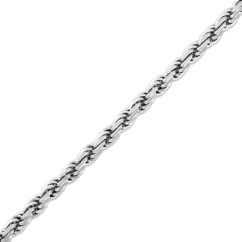 Main Image 2 of Rope Chain Necklace 5.5mm Solid Sterling Silver 20"