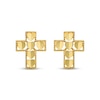 Thumbnail Image 2 of Heart Cross Stud Earrings 14K Yellow Gold