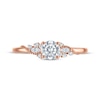 Thumbnail Image 3 of Adore Round-Cut Lab-Grown Diamond Milgrain Engagement Ring 5/8 ct tw 14K Rose Gold