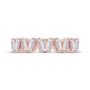 Thumbnail Image 3 of Adore Baguette-Cut Diamond Zigzag Stackable Anniversary Ring 1/2 ct tw 14K Rose Gold