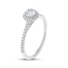 Thumbnail Image 2 of THE LEO Prisma Diamond Round-Cut Halo Engagement Ring 1/2 ct tw 14K White Gold