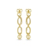 Thumbnail Image 2 of Paperclip Hoop Earrings 10K Yellow Gold 25mm