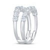 Thumbnail Image 2 of Adore Lab-Grown Diamonds Round & Emerald-Cut Enhancer Ring 2 ct tw 14K White Gold
