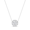 Thumbnail Image 1 of KAY Lab-Grown Diamonds Halo Necklace 1/2 ct tw 10K White Gold 18"