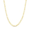 Thumbnail Image 1 of 3.4mm Figaro Chain Necklace Hollow 18K Yellow Gold 22"