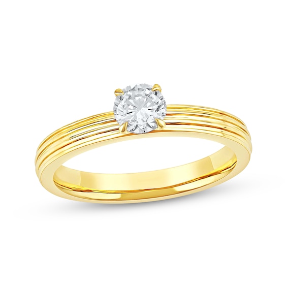 Adore Lab-Grown Diamonds Round-Cut Solitaire Ring 1/2 ct tw 14K Yellow Gold (F/VS2)