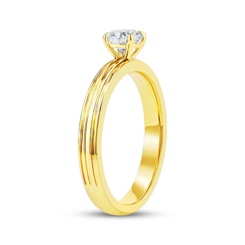 Main Image 2 of Adore Lab-Grown Diamonds Round-Cut Solitaire Ring 1/2 ct tw 14K Yellow Gold (F/VS2)