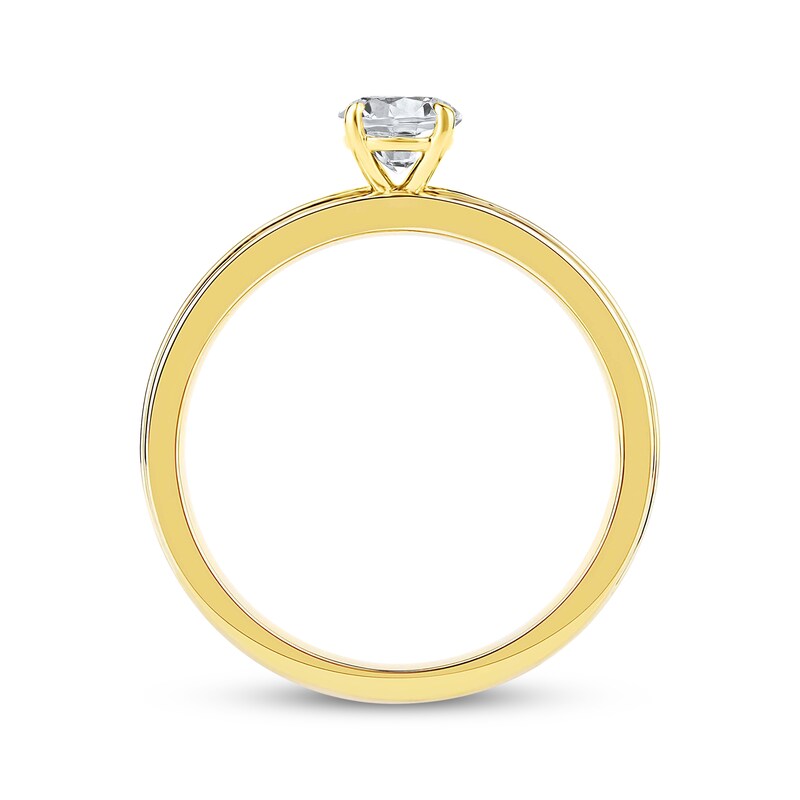 Main Image 3 of Adore Lab-Grown Diamonds Round-Cut Solitaire Ring 1/2 ct tw 14K Yellow Gold (F/VS2)