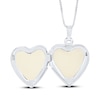 Thumbnail Image 3 of Heart-Shaped Mother-of-Pearl Locket Necklace Sterling Silver 18"