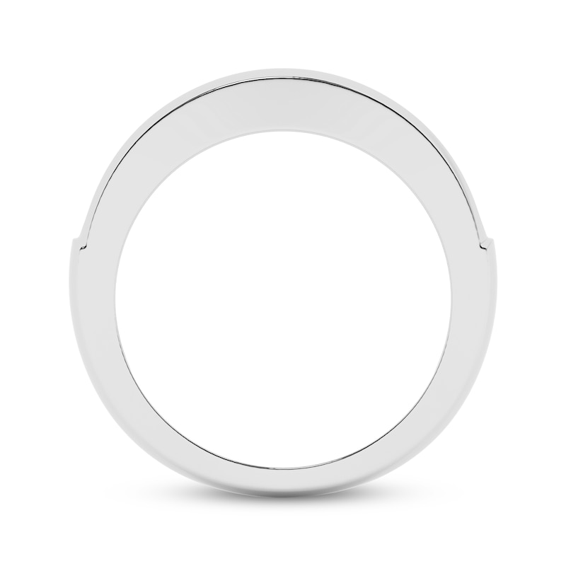 Main Image 3 of Adore Lab-Grown Diamonds Men's Nine-Stone Wedding Band 1 ct tw 14K White Gold
