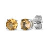 Thumbnail Image 3 of Citrine Flower Necklace & Stud Earrings Gift Set Sterling Silver
